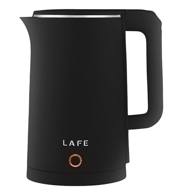 Lafe  Double Wall Black Electric Kettle
