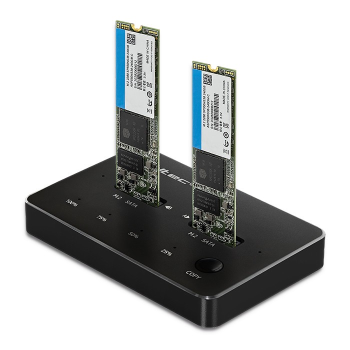 Qoltec  Drive docking station 2xSSD M2