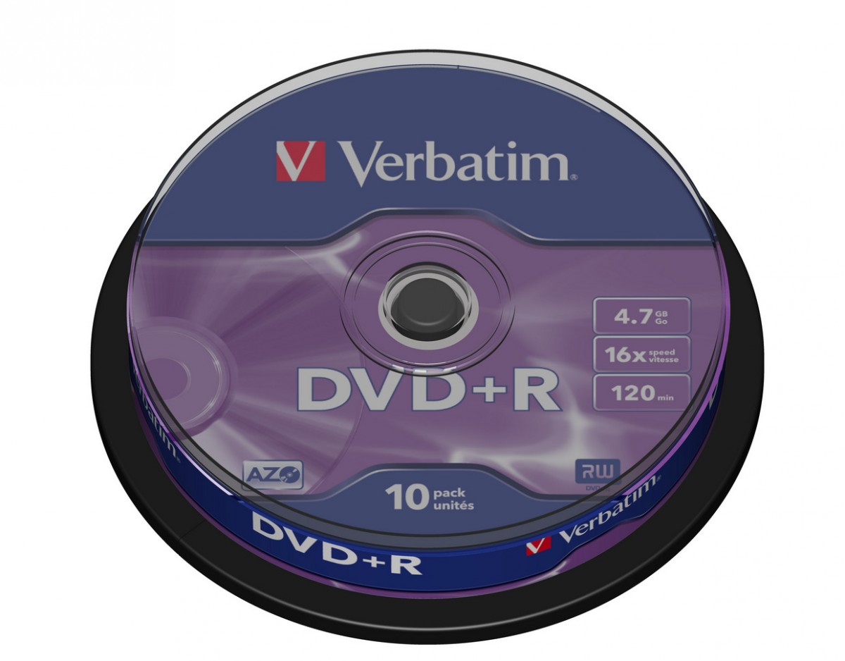 Verbatim  DVD+R 16x 4.7GB 10P
