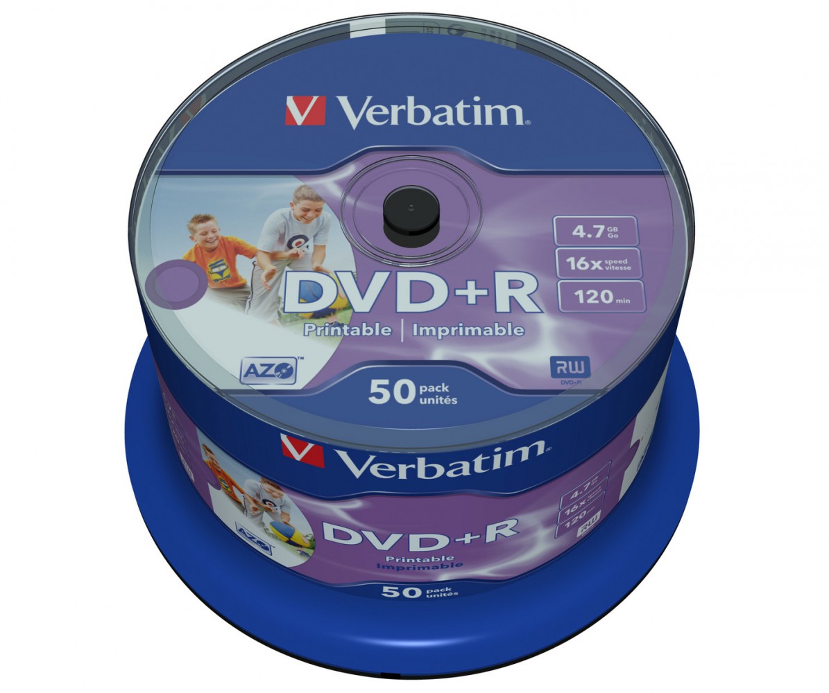 Verbatim DVD+R 16x 4.7GB 50P