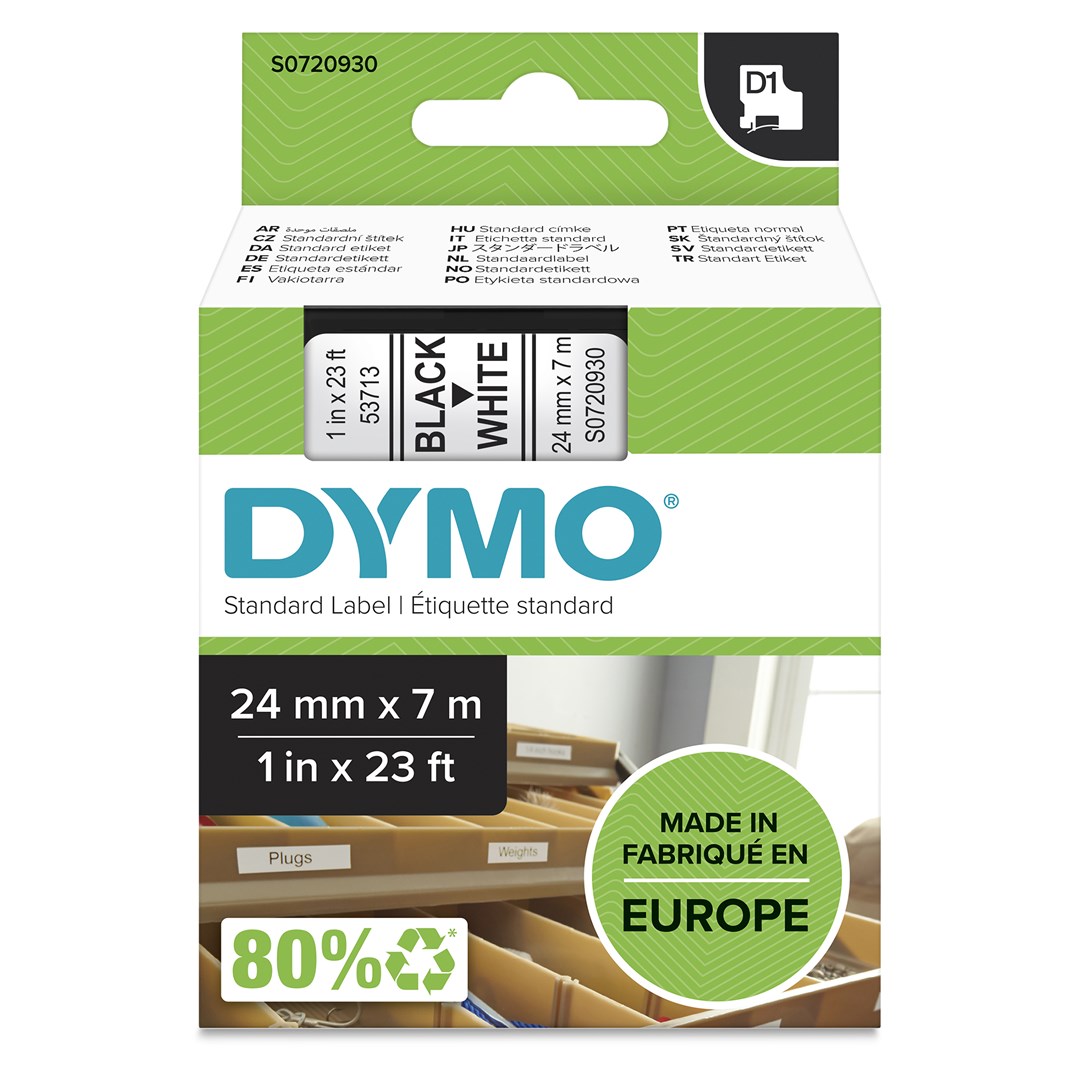 DYMO  Authentic D1 Labels | Black