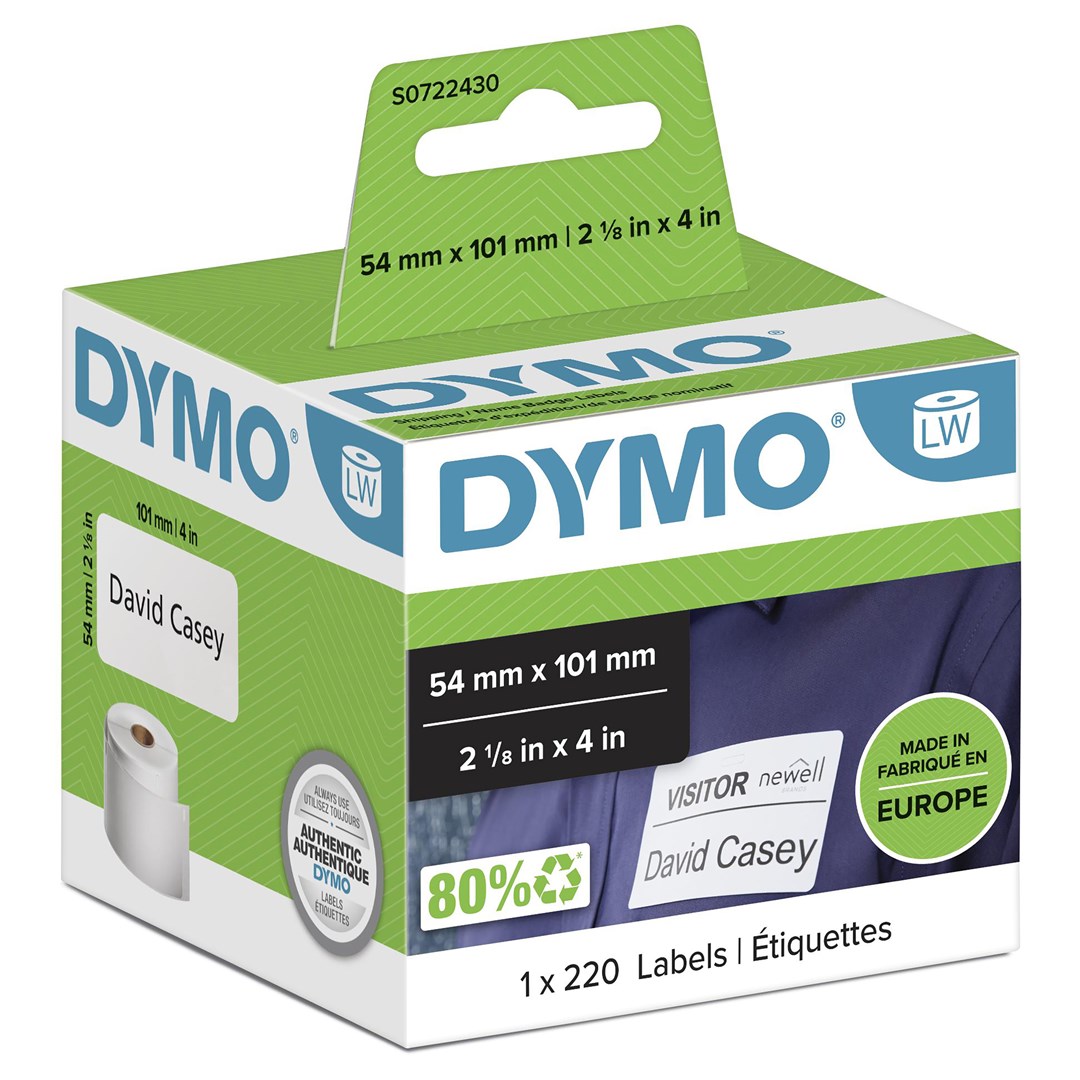 DYMO  Authentic LabelWriter Large Shipping Labels/Name
