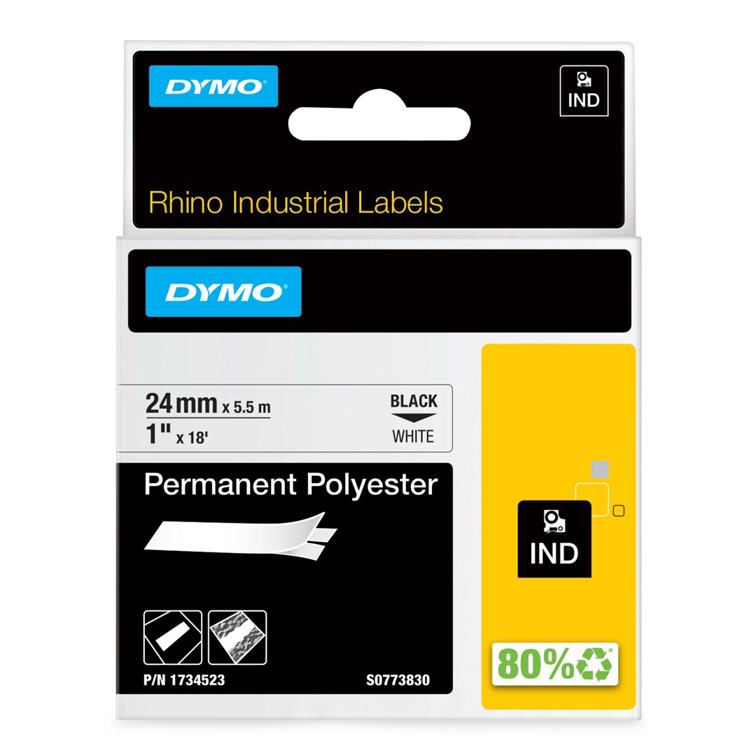 DYMO  Rhino Industrial Permanent Polyester Labels