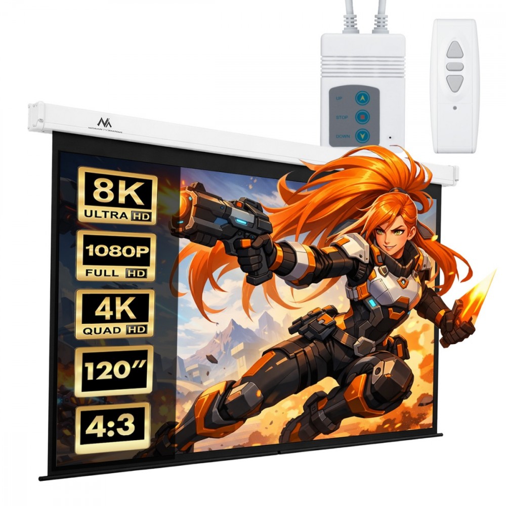 Maclean  Electric projection screen MC-593 120