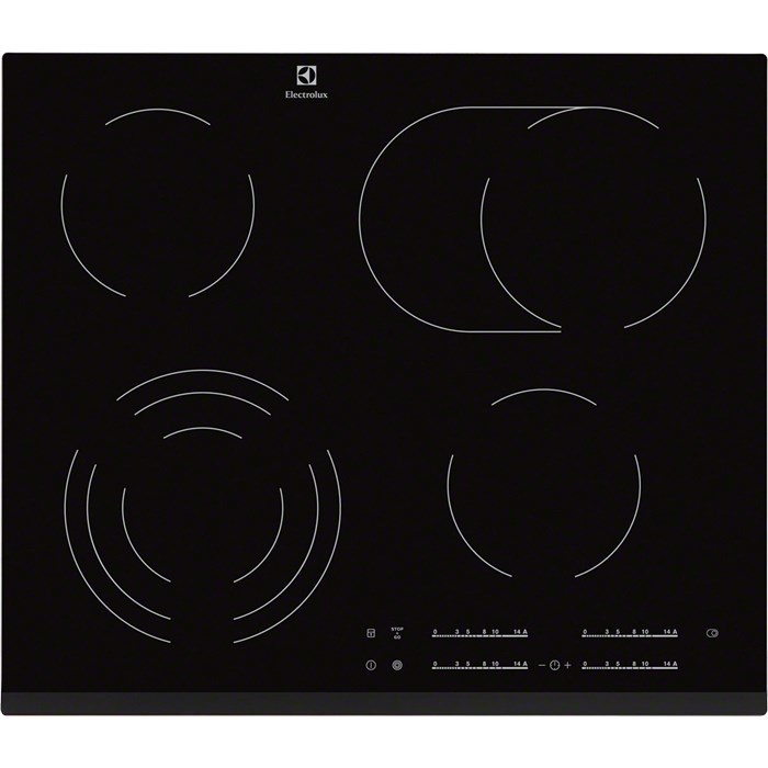 Electrolux  EHF6547FXK hob Black Built-in 4