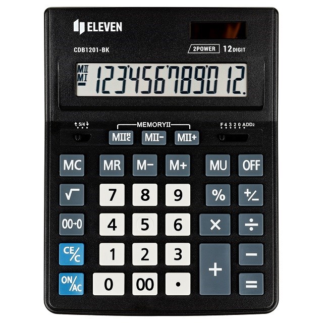 ELEVEN  Office calculator CDB 1201BK black