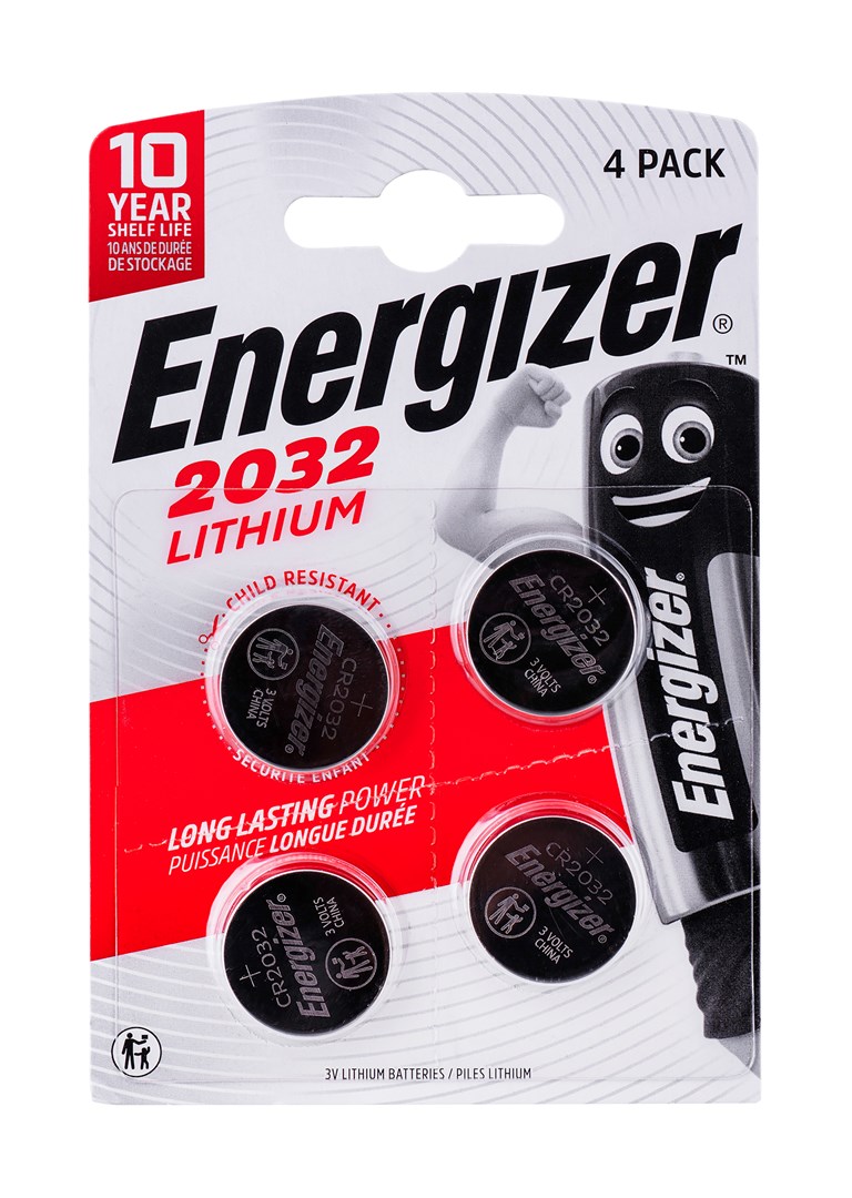 ENERGIZER BATTERY SPECIALIZED CR2032, 4 pieces