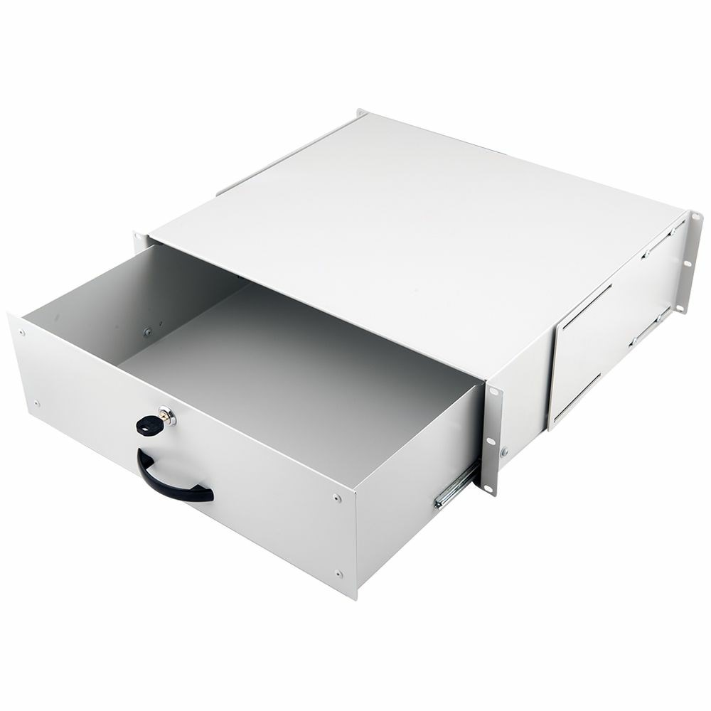 EQUIP Lockable Drawer 19`, 3U, RAL7035
