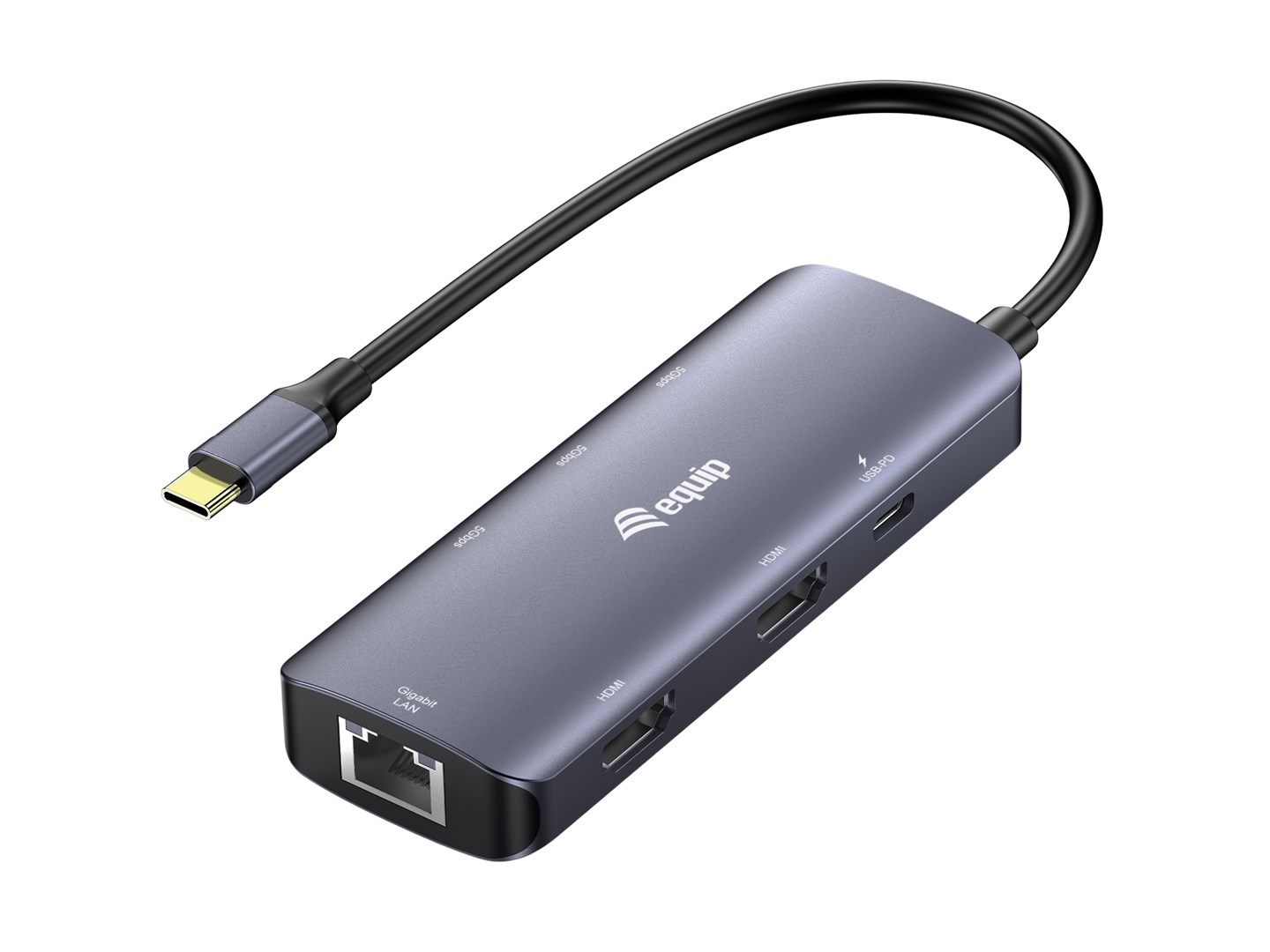 EQUIP USB-C 7-in-1 MST Multifunctional Adapter