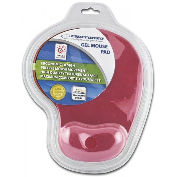 Esperanza  Mouse Pad Gel EA137R Red