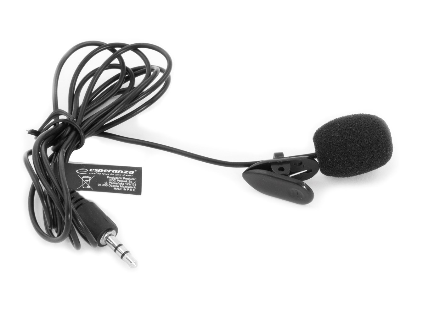 Esperanza  EH178 Microphone with clip Black
