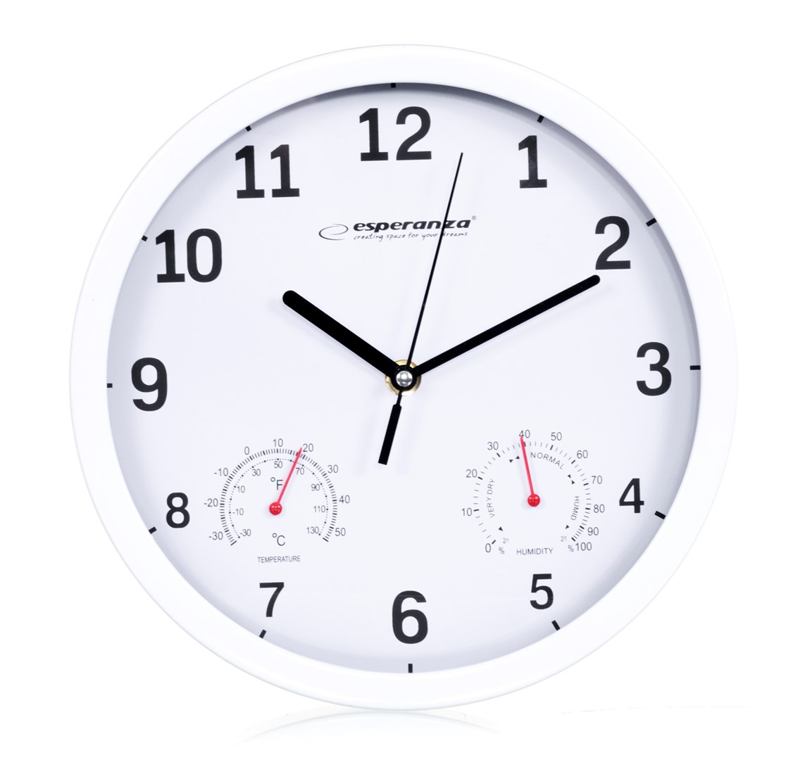 Esperanza WALL CLOCK LYON WHITE |