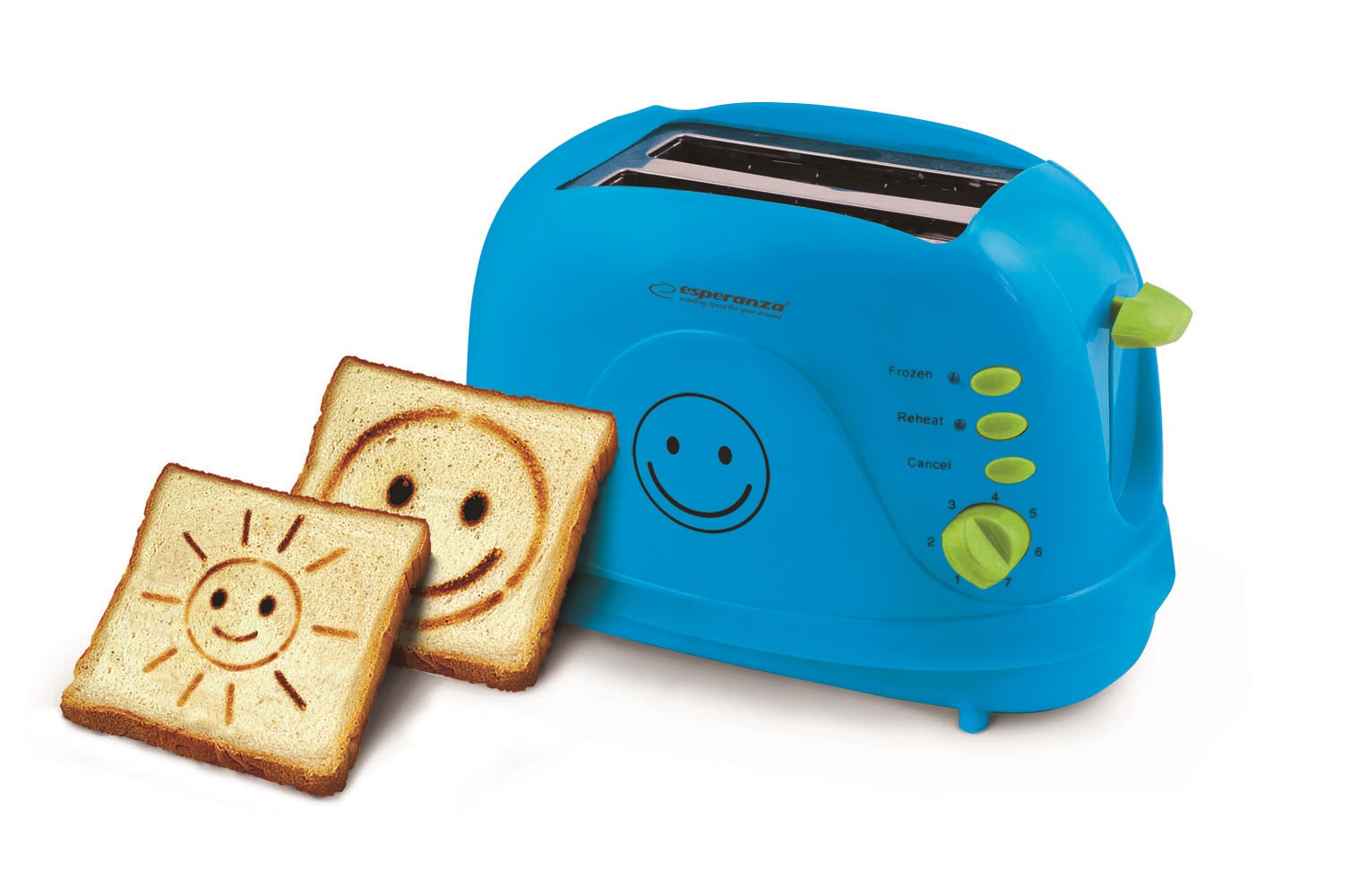 Esperanza TOASTER SMILEY BLUE | EKT003B