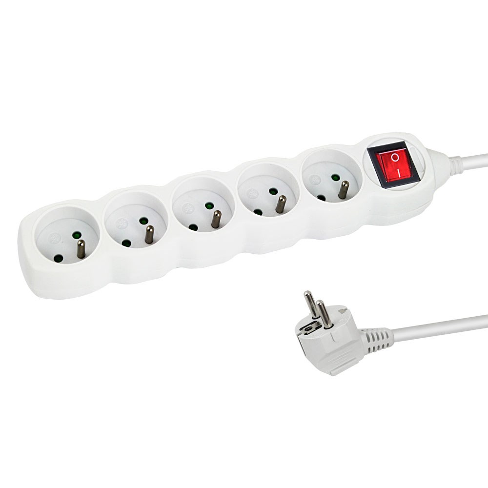 Esperanza  ELK215W Power strip 5GN/3M White