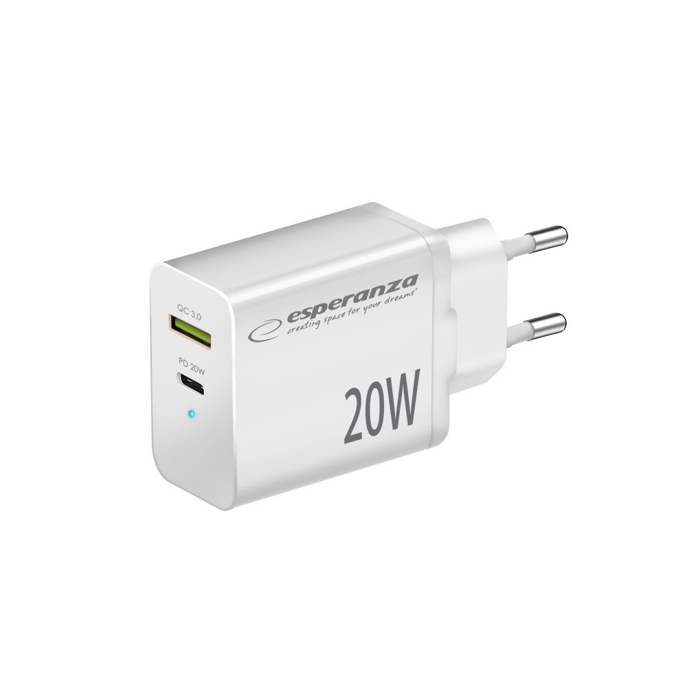 Esperanza  EZC105W mains charger 20W White