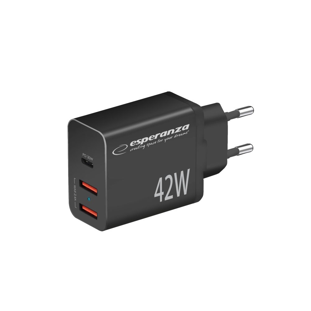 Esperanza  EZC106K mains charger 42W Black