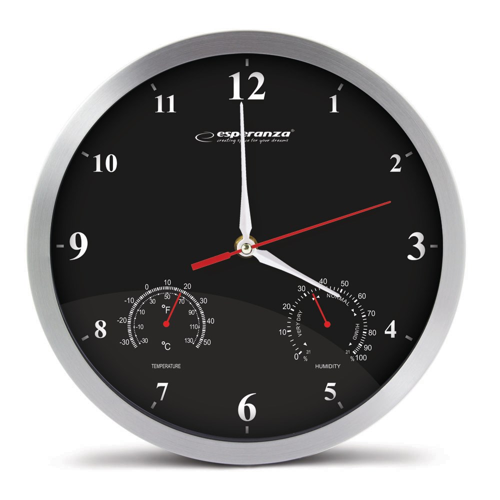Esperanza  Washington Black Mechanical Wall Clock
