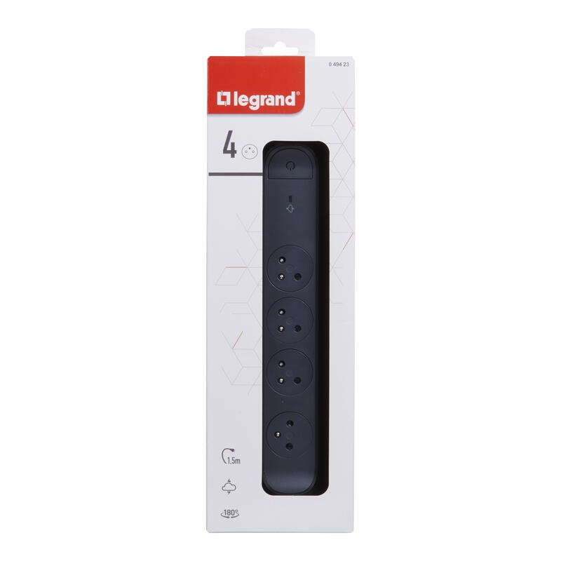 Legrand  Extension cord 4x2PZ 1,5m