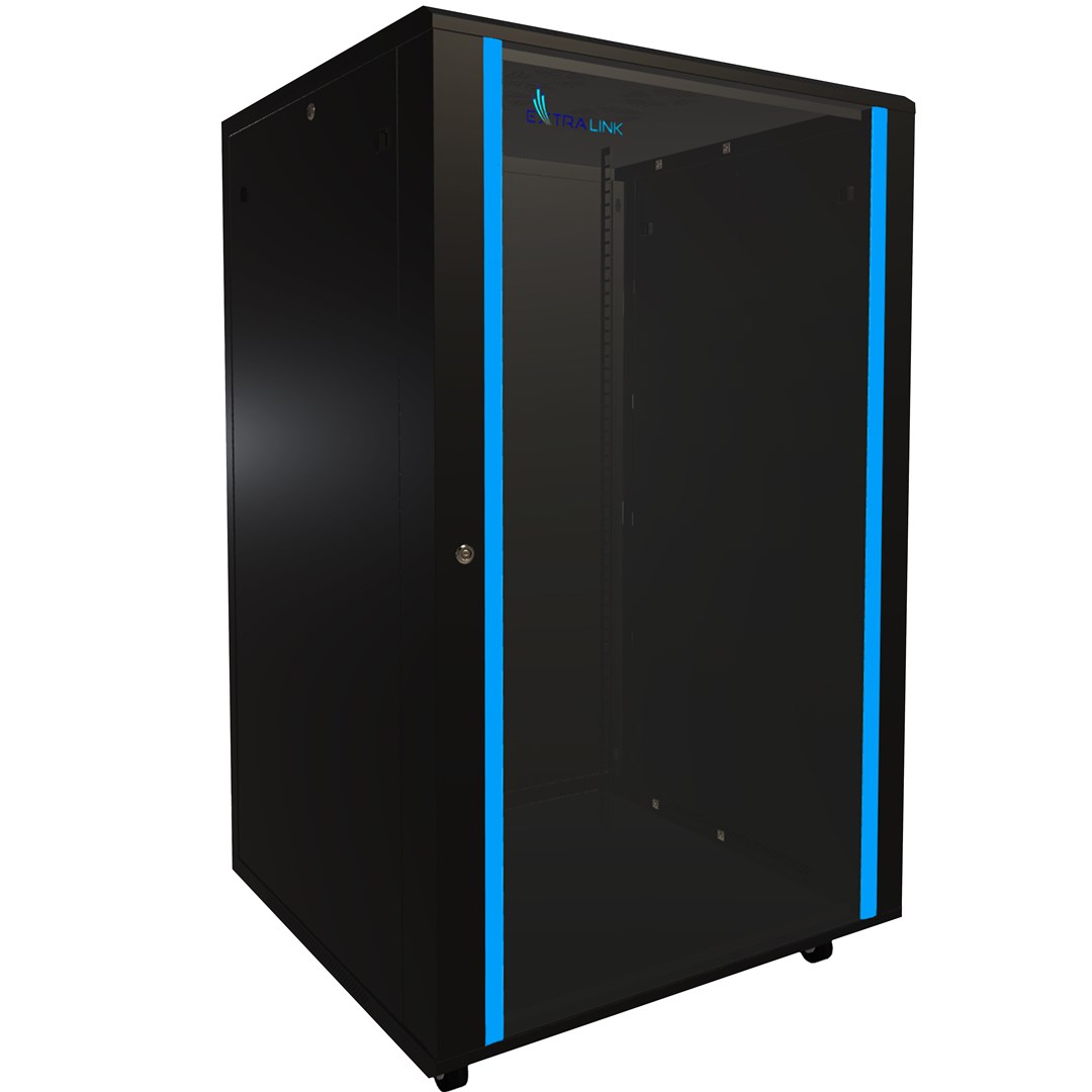 Extralink Rack cabinet 27U 800x800mm black