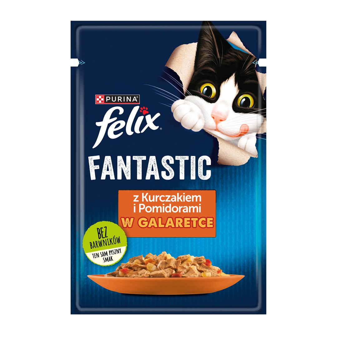 PURINA NESTLE Felix Fanstastic Chicken, Tomato