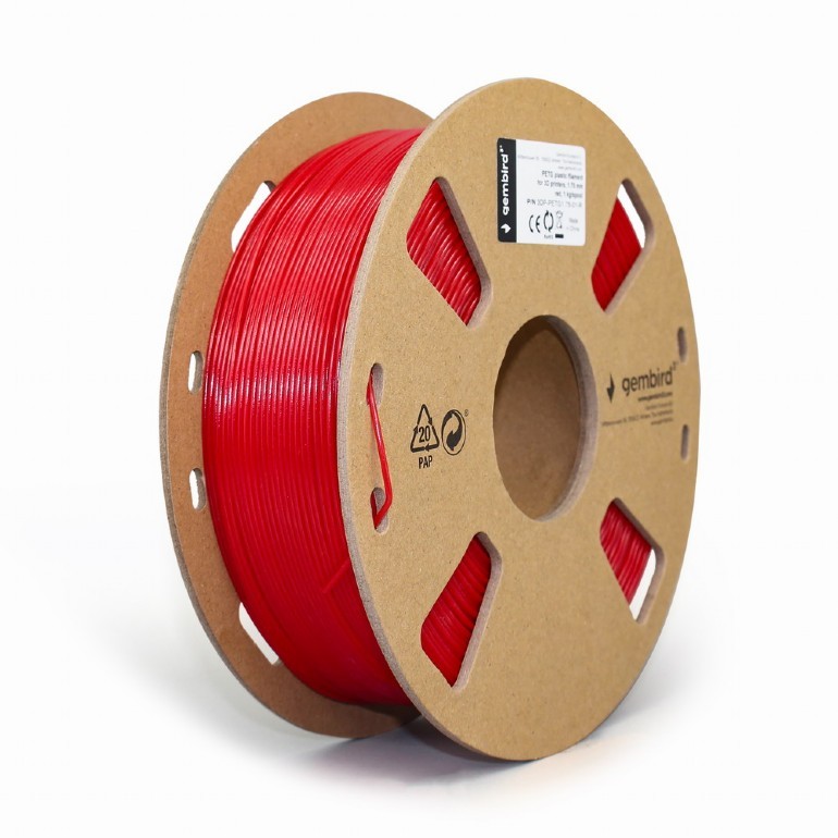 Gembird  Filament printer 3D PETG/1.75mm/1kg/red