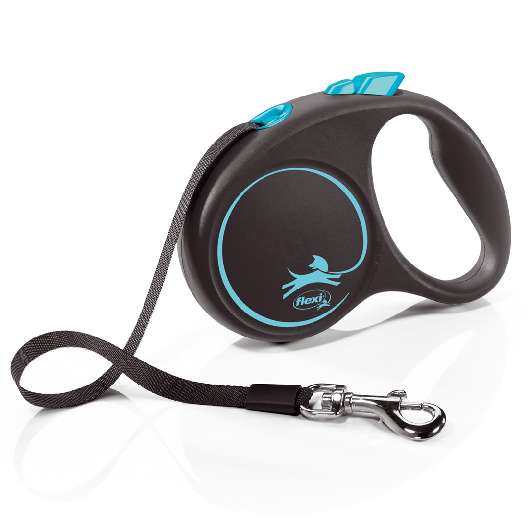 Flexi Automatic leash Black Design S