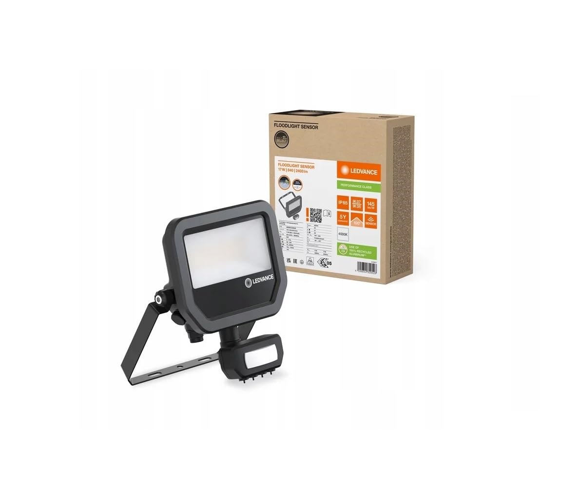Ledvance FLOODLIGHT SENSOR 17W 145LM/W IP65