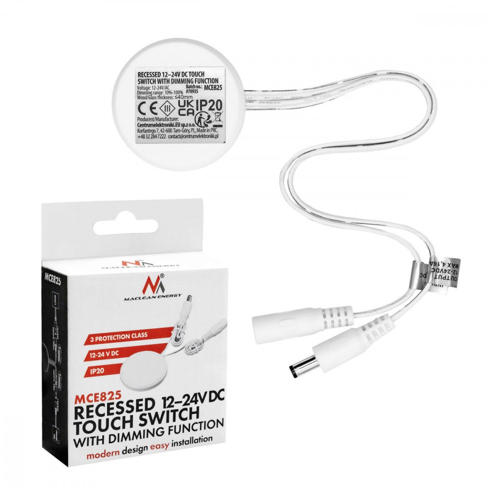Maclean Flush-mount touch switch MCE825 |