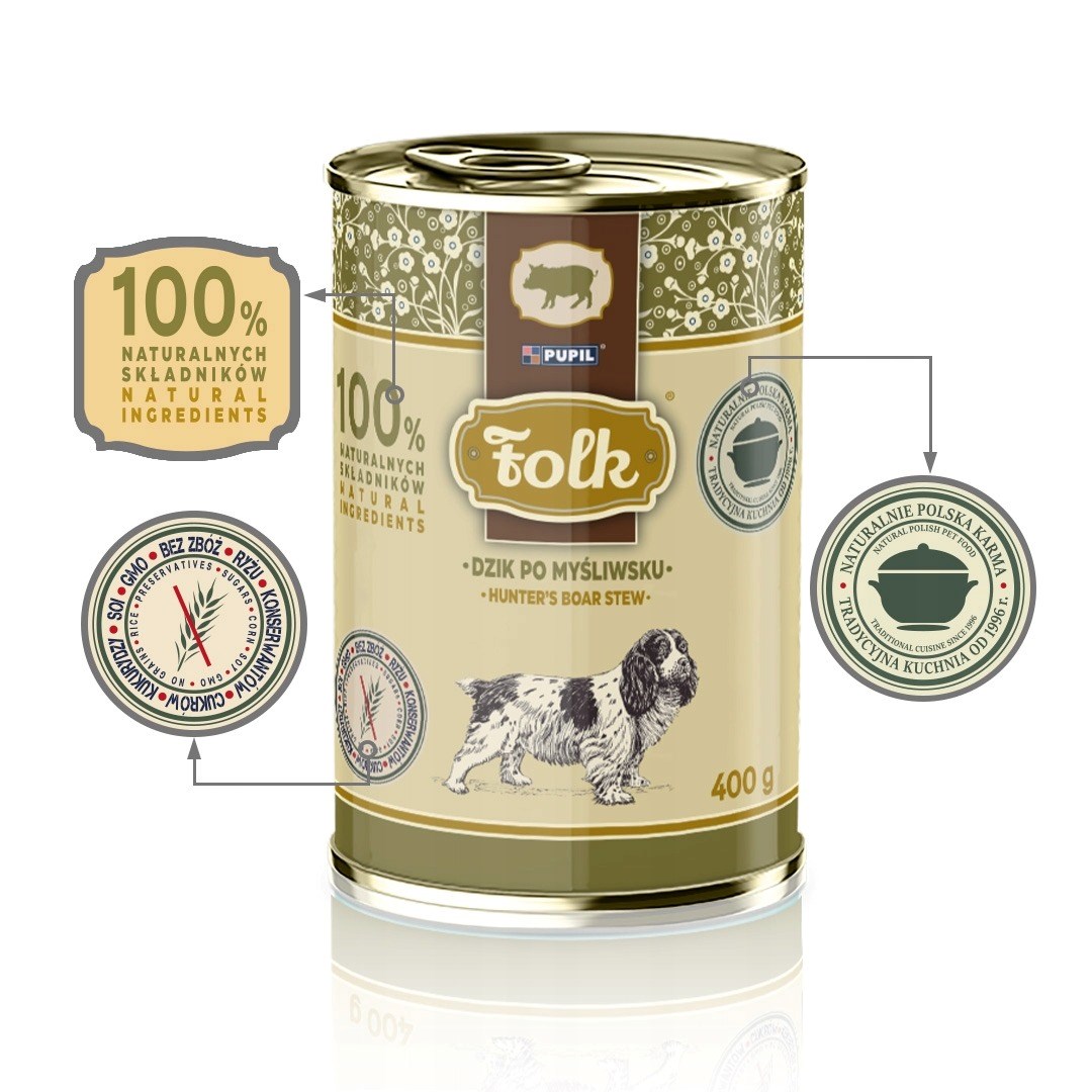 Folk  Wild boar hunter-style mono -