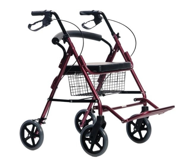 MDH Four-wheel walker with seat function