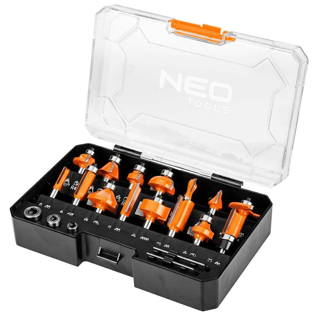 NEO TOOLS Frezy widiowe, trzpień 8