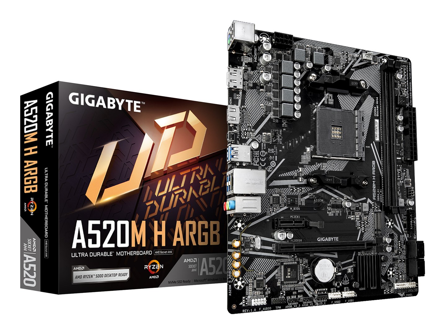 GIGABYTE  A520M H ARGB Motherboard -