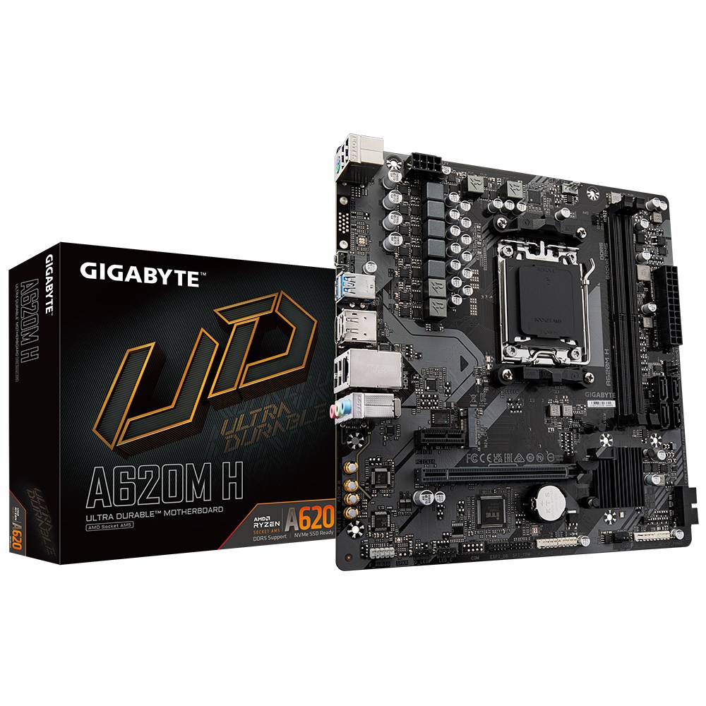 GIGABYTE A620M H Motherboard - Supports
