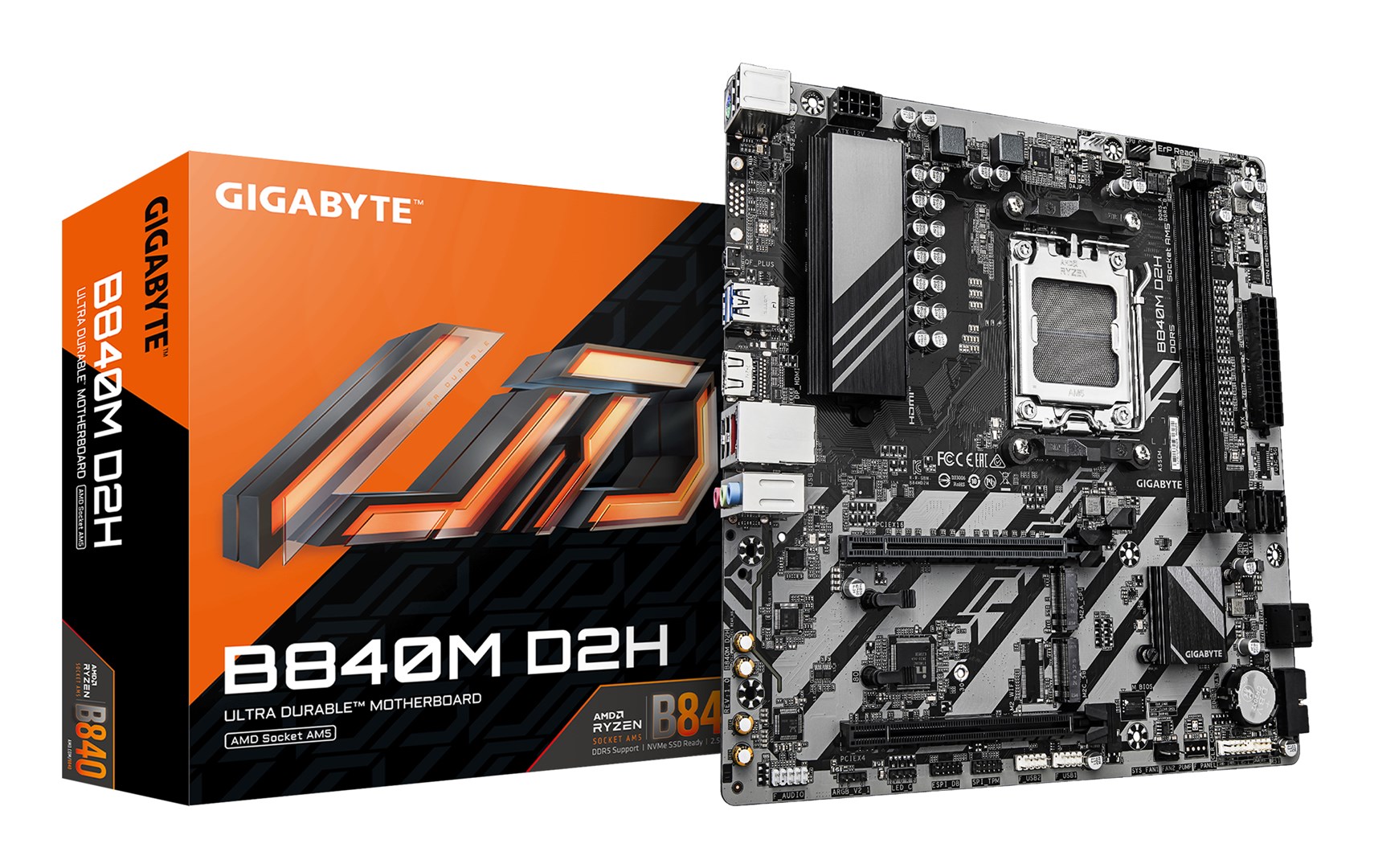 GIGABYTE B840M D2H Motherboard - AMD