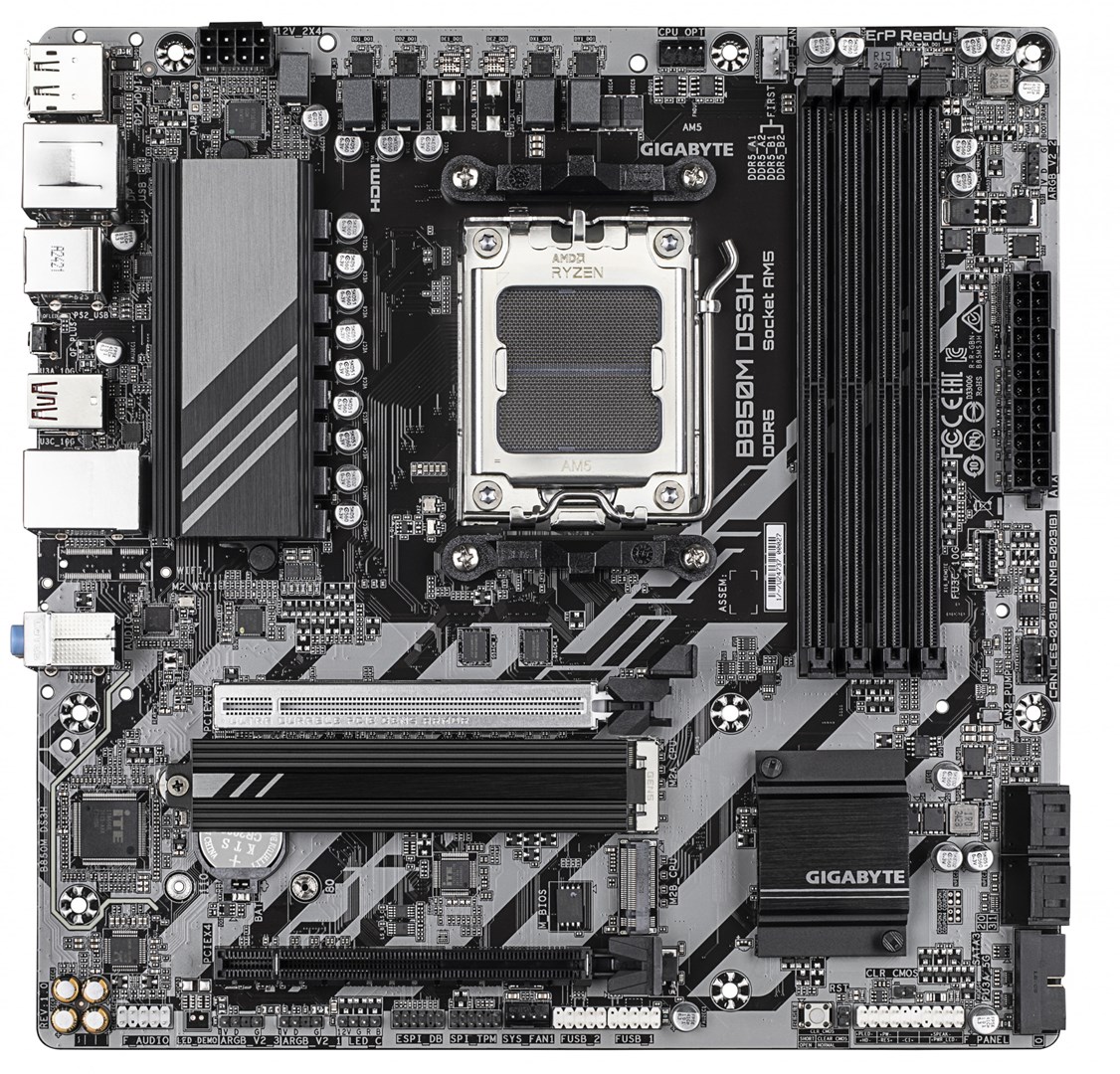 GIGABYTE B850M DS3H Motherboard - AMD