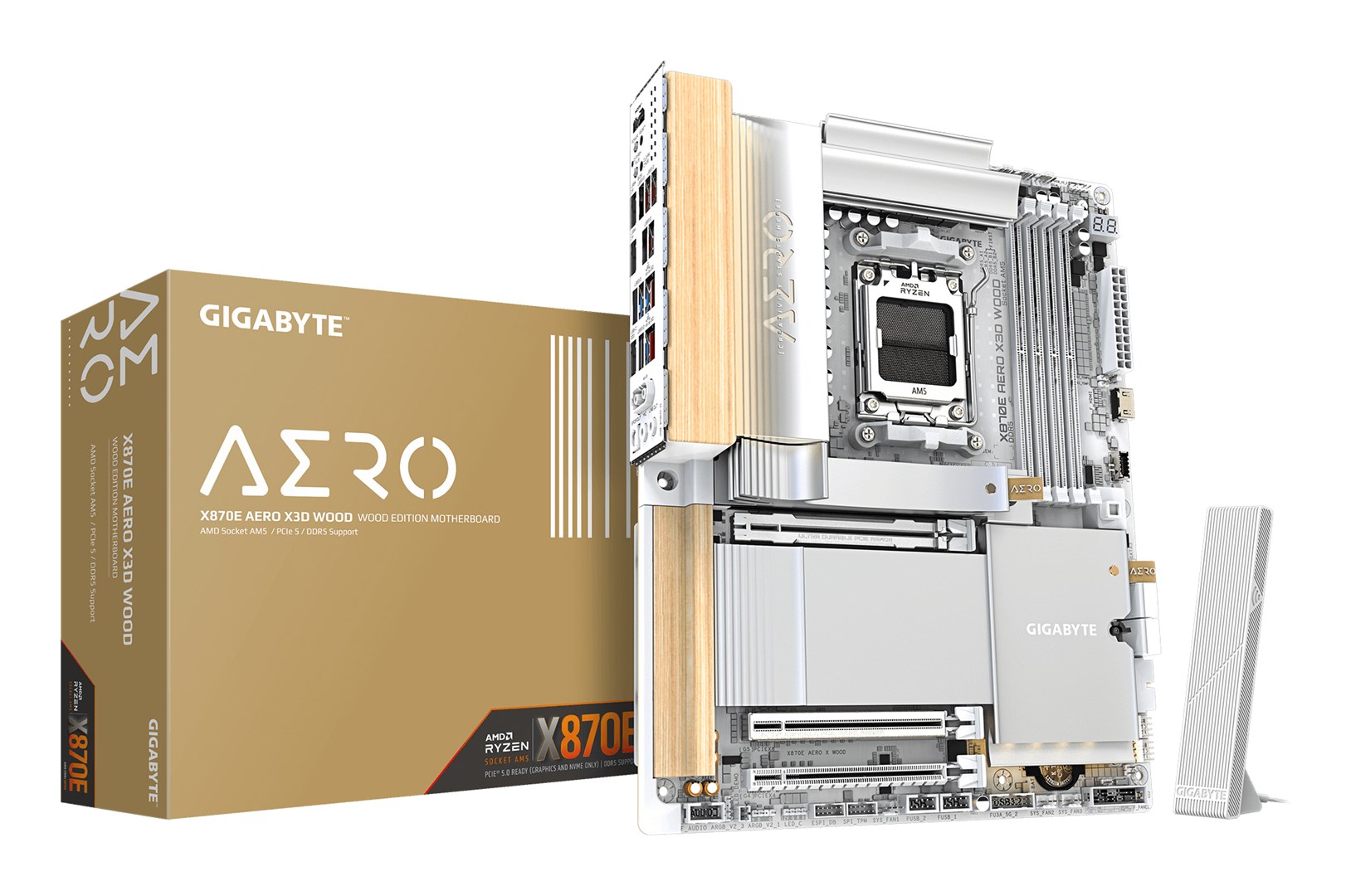 GIGABYTE  X870E AERO X3D WOOD Motherboard