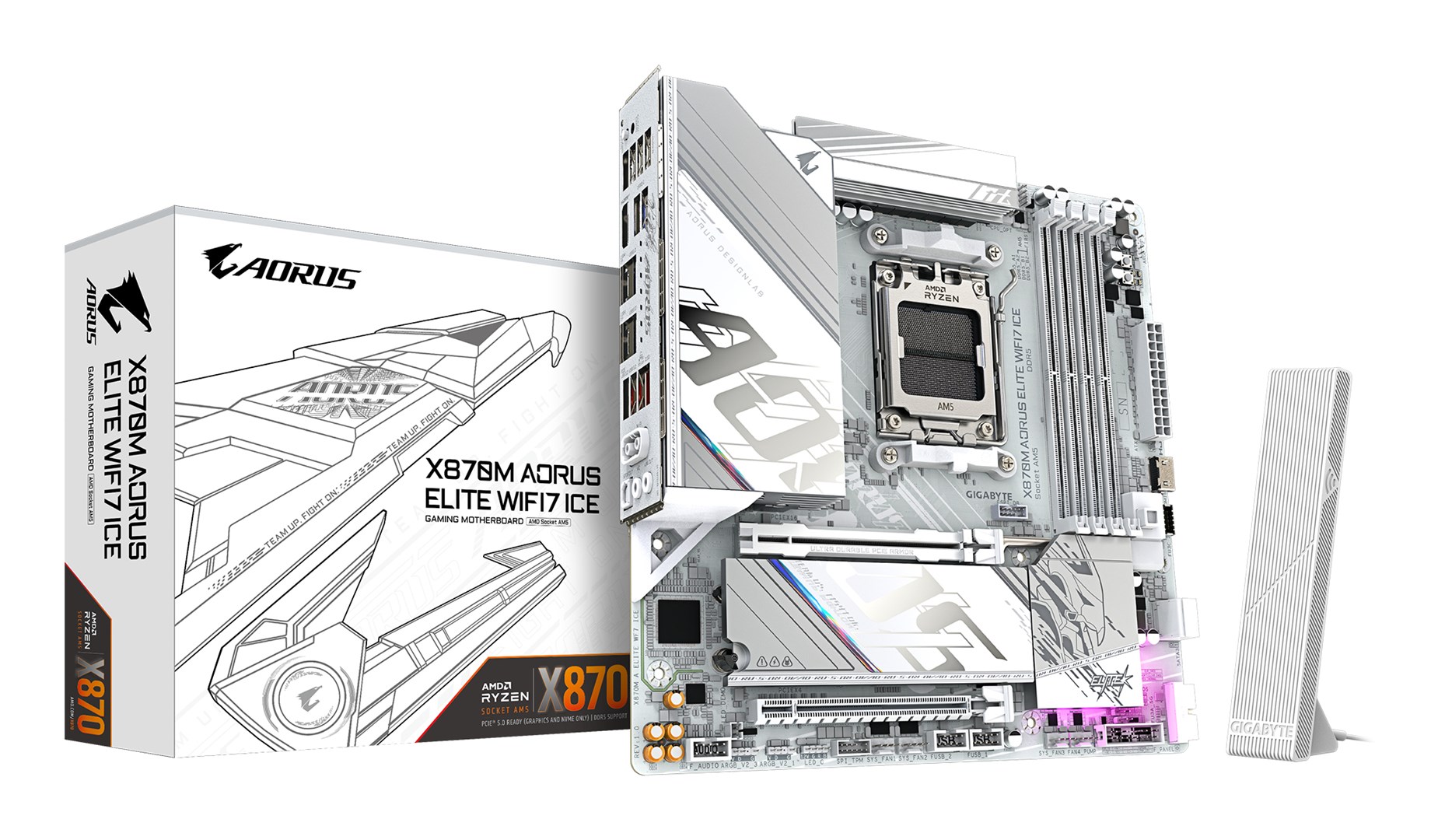 GIGABYTE  X870M AORUS ELITE WIFI7 ICE