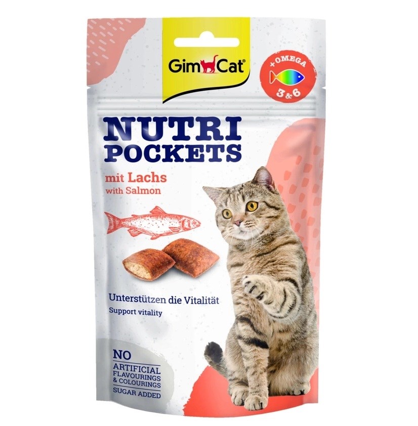 GimCat Nutri pockets Salmon - cat