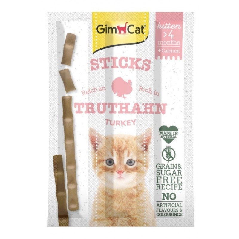GimCat Sticks Kitten Turkey - cat