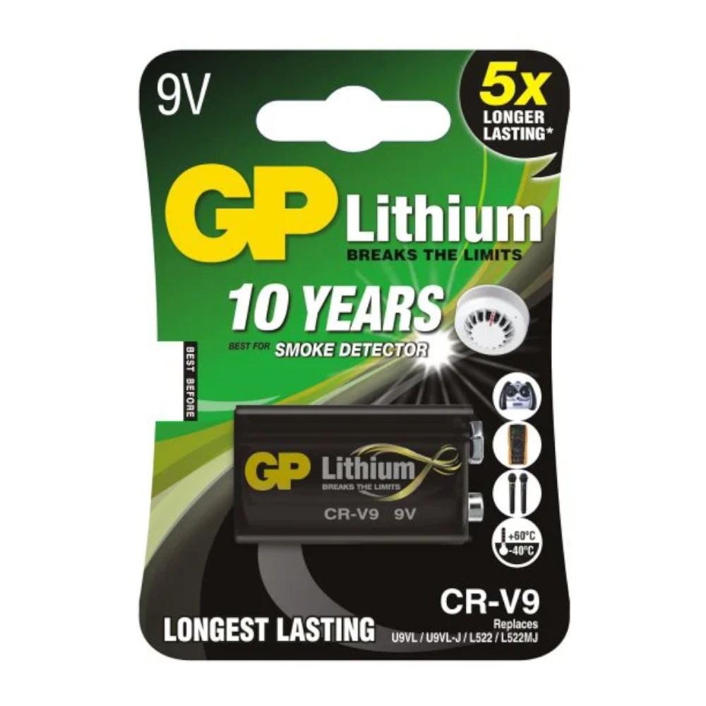 GP Battery  GP Lithium battery 9V