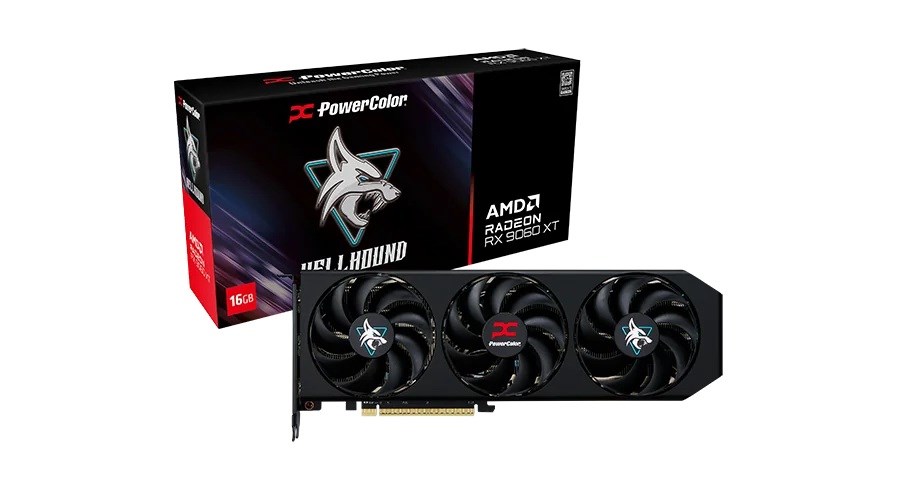PowerColor Graphics card. RX9060XT 8G-L/OC |