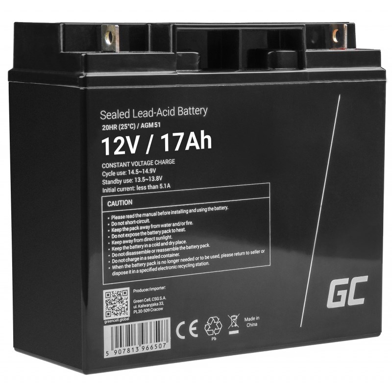 GREEN CELL AGM51 vehicle battery Sealed