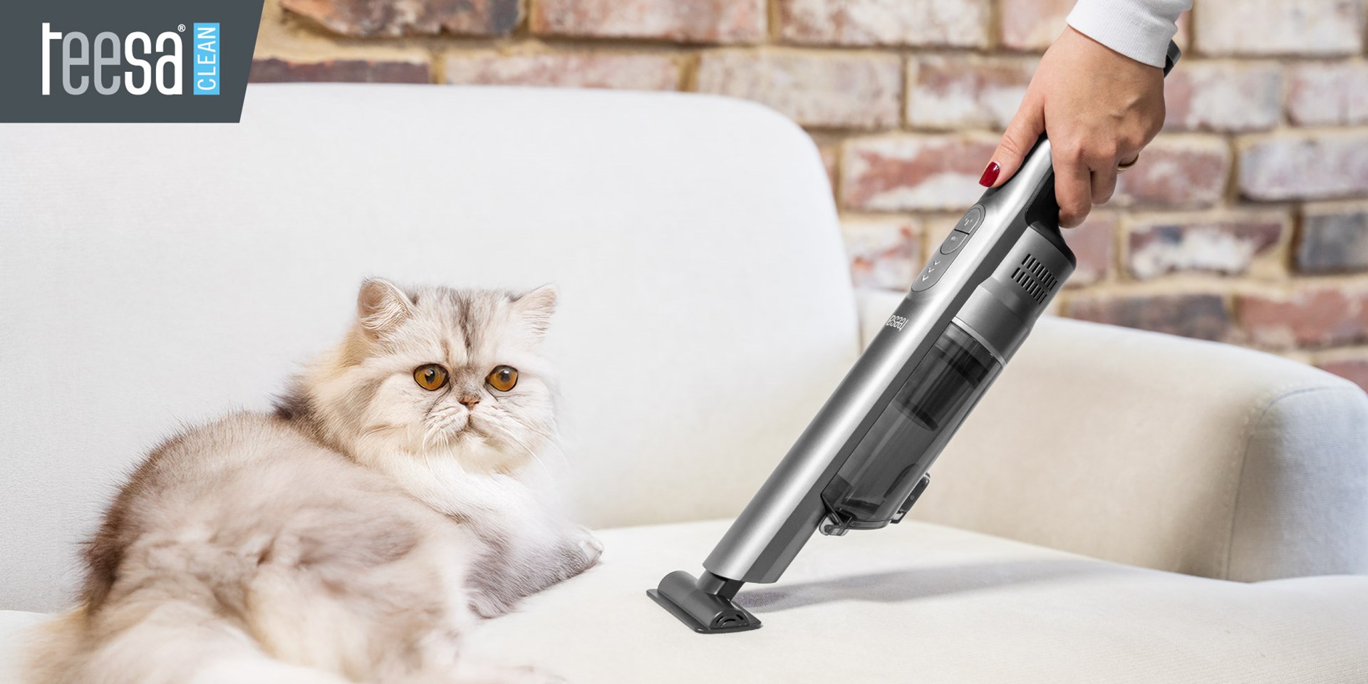TEESA Handheld, cordless, car vacuum cleaner