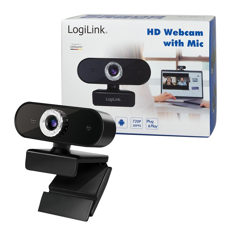 LogiLink HD USB webcam with microphone