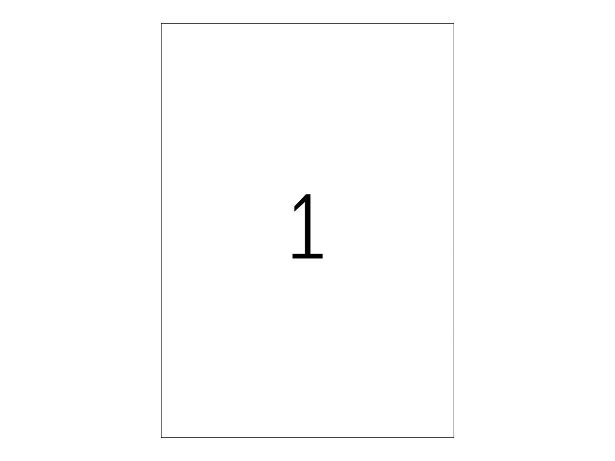 No name HERMA A3 labels transparent