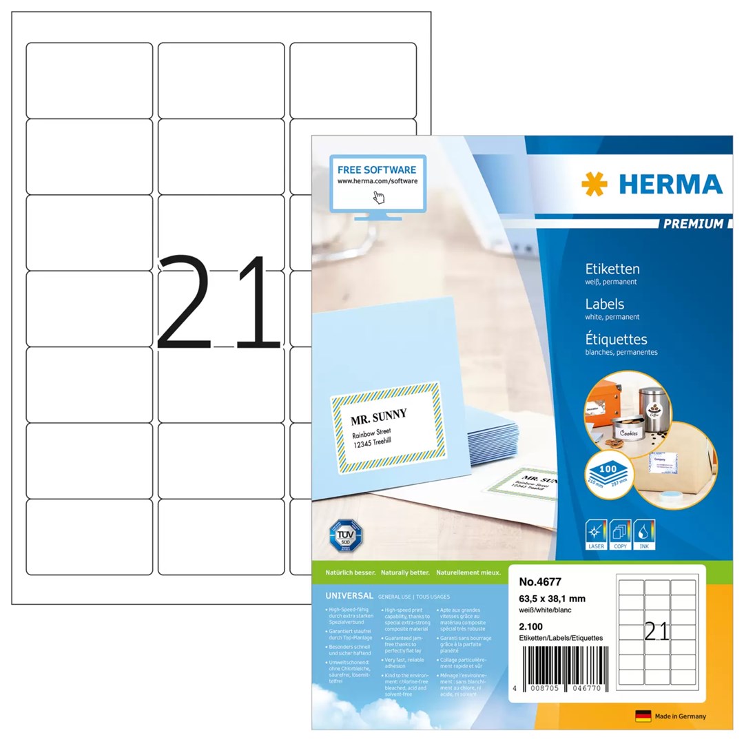 No name HERMA Address labels Premium