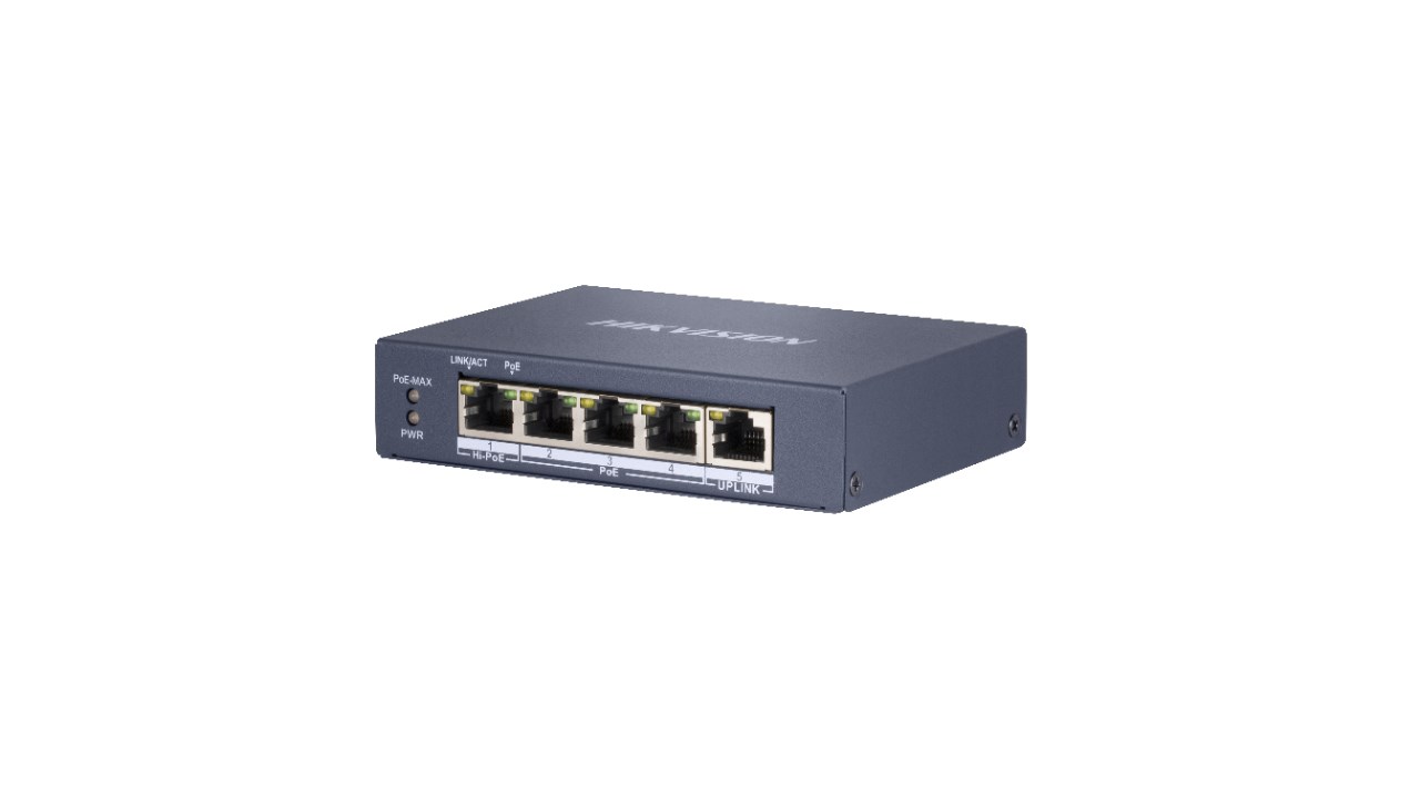 Hikvision DS-3E0505HP-E network links Non-managed Gigabit