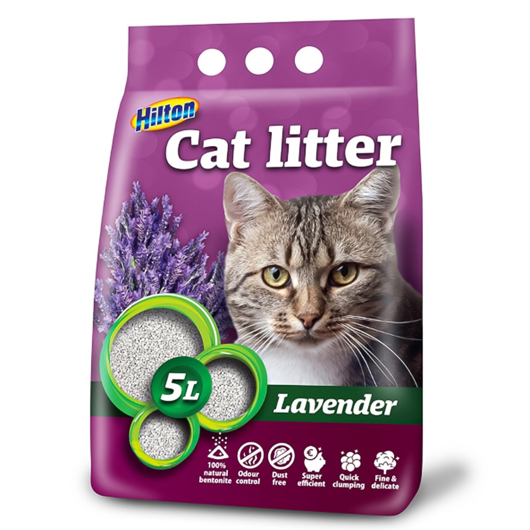 Hilton  bentonite lavender clumping cat litter