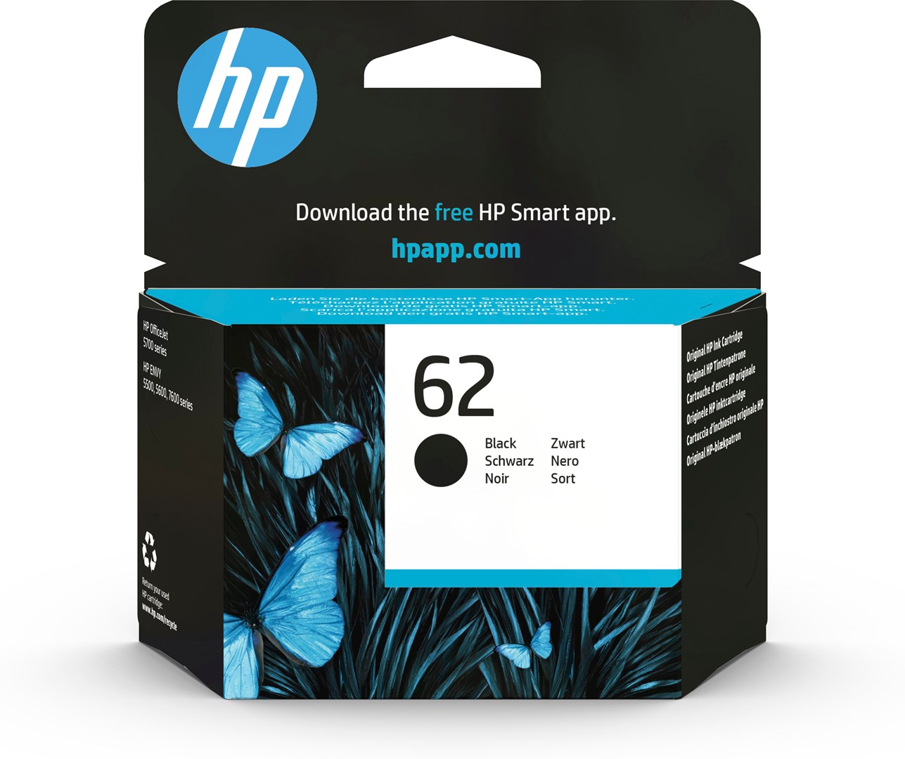 Hewlett-Packard HP 62 Black Original Ink