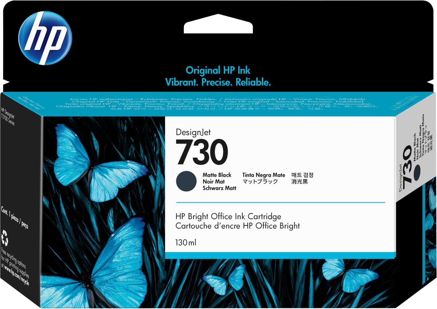 Hewlett-Packard HP 730 130-ml Matte Black